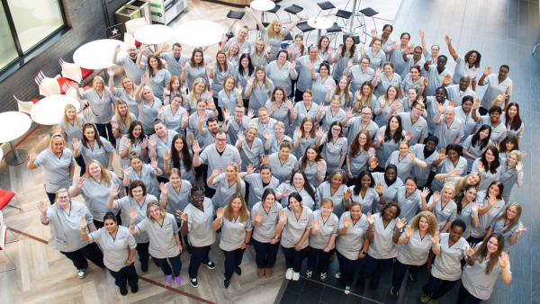 class of graduating nurses