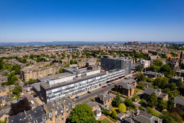Ariel view of Merchiston campus