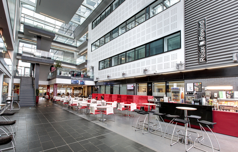 Inside Sighthill's canteen space