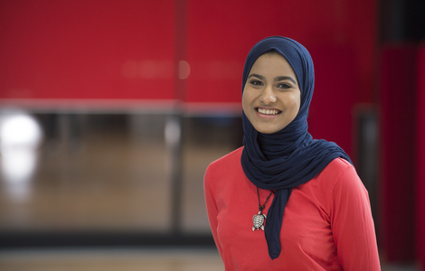 Headshot of a student smiling from the School of Computing