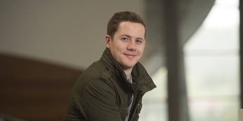 Photo of Edinburgh Napier University student smiling for the camera