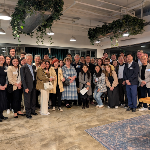 Group of alumni at an event