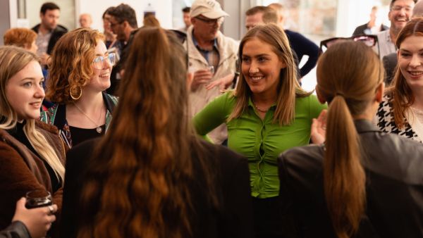 group of alumni attending an alumni event