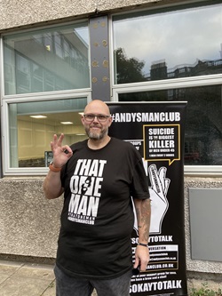 Ian Hounsome standing at Edinburgh Napier University's Merchiston campus