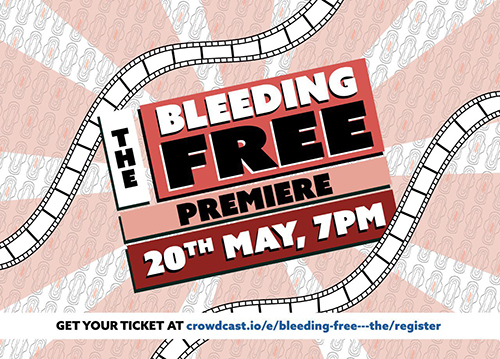 Bleeding Free premiere promo graphic