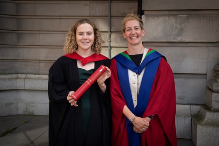Anna Flynn with Dr Lesley Ingram-Sills