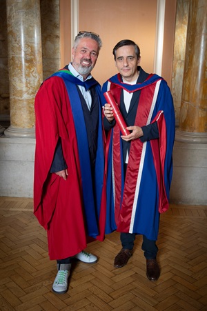 Alex Poots with Haftor Medbøe 