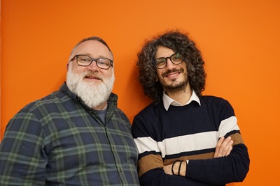 Nick Fannin standing next to Leonardo Binetti