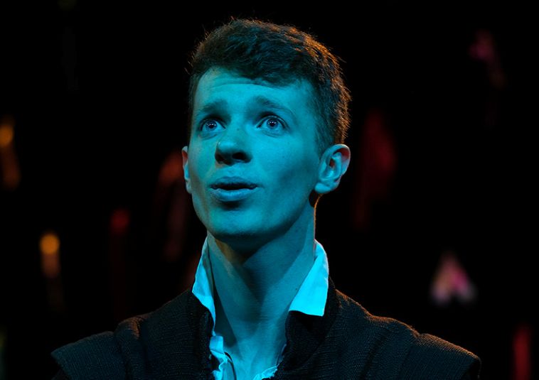 An actor performing a role.