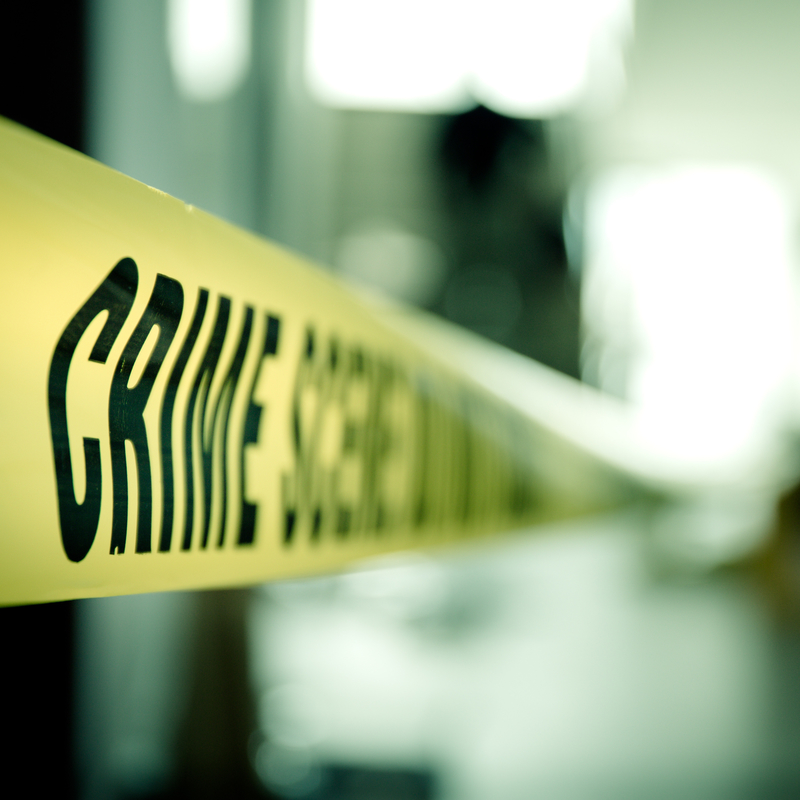 Crime scene tape.
